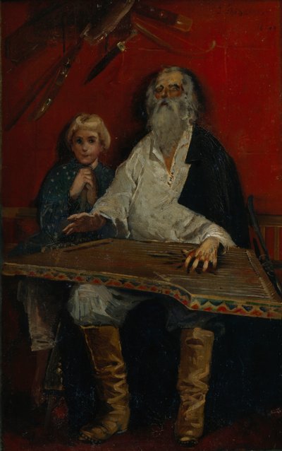 The Gusli Player by Andrei Petrovich Ryabushkin