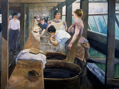 Launderers of the Seine by Andres de Santa Maria