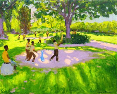 Cricket Practice, Botanical Gardens, Dominica, Grenadines, West Indies by Andrew Macara