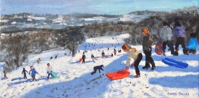 The Red Sledge, Allestree Park, Derby, 2016 by Andrew Macara