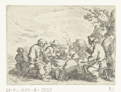 Drinking Farmers at a Table by Andries Both