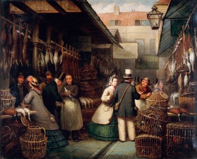 Leadenhall Market, London, 1865 by Andries Scheerboom
