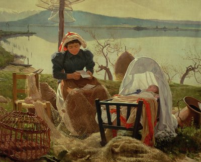 A Letter from Her Husband by Angel Andrade Blazguez