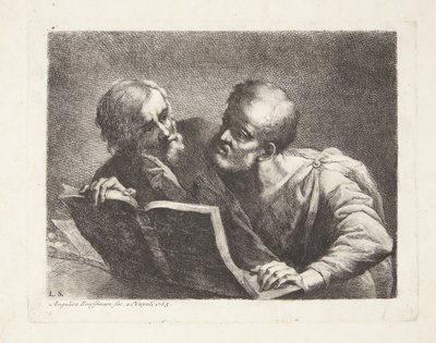The Two Old Students by Angelica Kauffmann