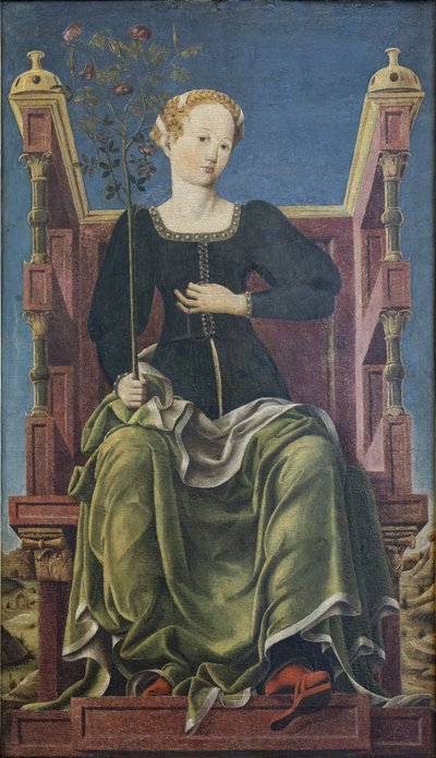 The Muse Erato, ca 1455 by Angelo Maccagnino