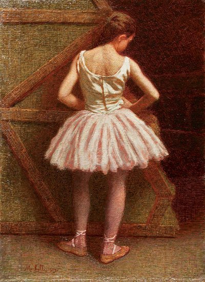 Dancer at Teatro alla Scala, 1909 by Angelo Morbelli