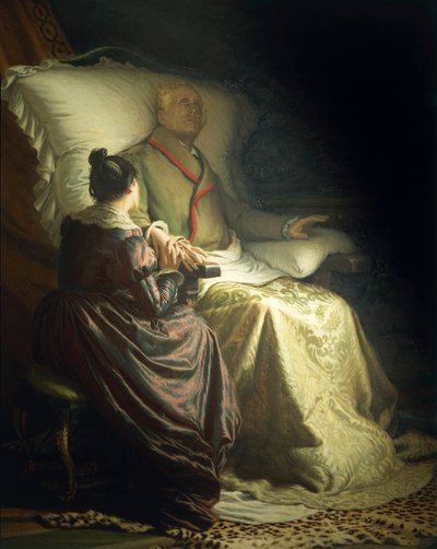 Dying Goethe by Angelo Morbelli
