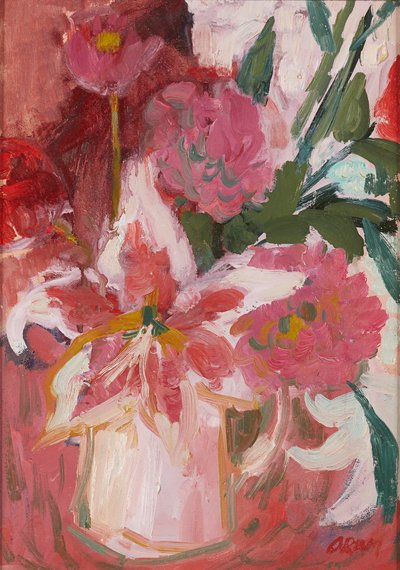 Pink Still-Life by Ann Oram