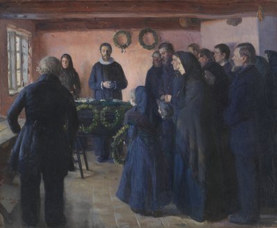 A Funeral by Anna Ancher
