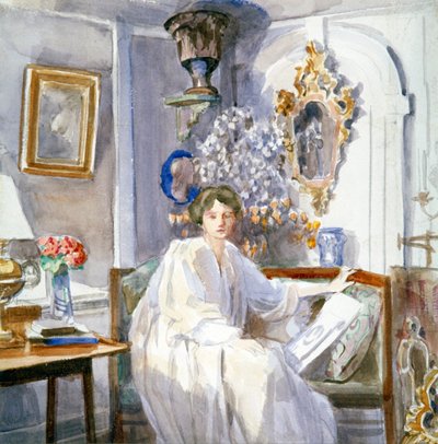 Young Woman in White by Anna Lea Merritt