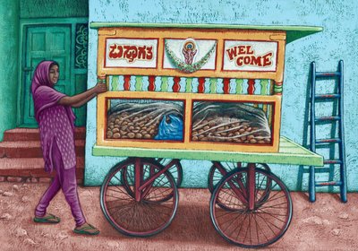 Street vendor, India, 2019 by Annalisa Morrocco