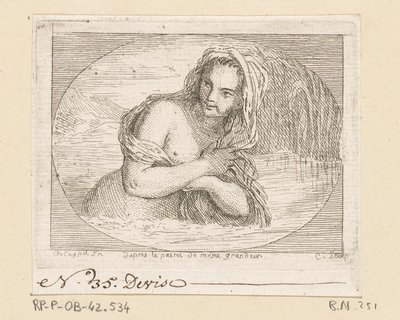 Woman Bathing in a River by Anne Claude Philippe Caylus