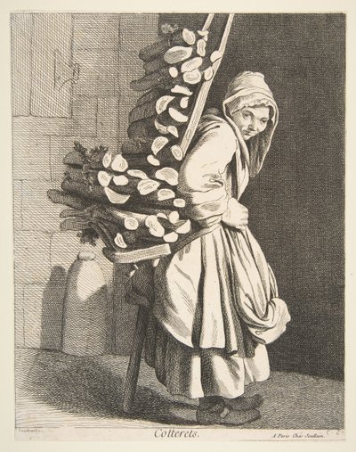 Bundled Firewood Seller by Anne Claude Philippe de Caylus