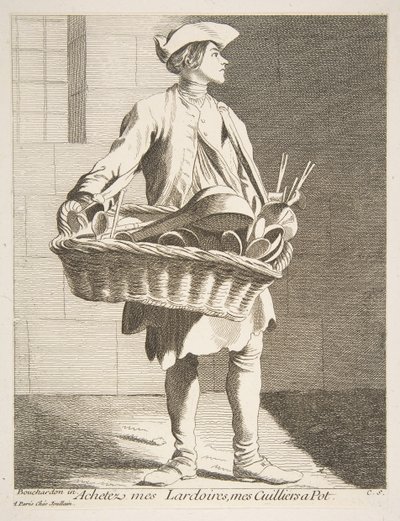 Cookware Peddler, 1746 by Anne Claude Philippe de Caylus