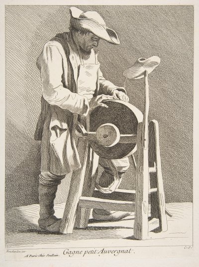 Knife Sharpener by Anne Claude Philippe de Caylus