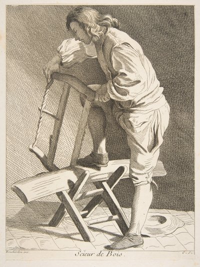 Wood Cutter by Anne Claude Philippe de Caylus