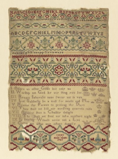 Sampler by Anne Hart