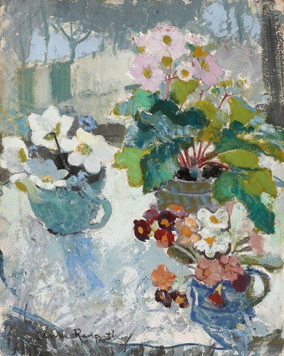 First Flowers by Anne Redpath