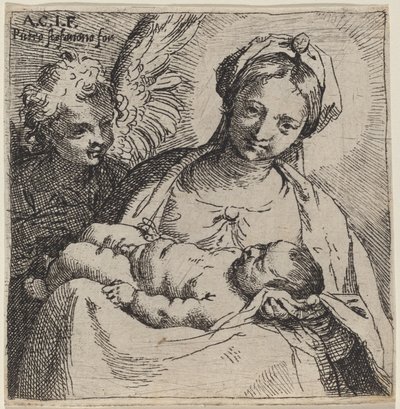 Madonna and Child with an Angel by Annibale Carracci