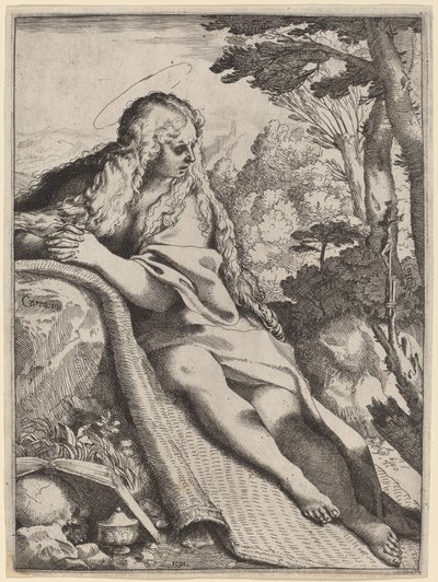 Mary Magdalene in the Wilderness by Annibale Carracci