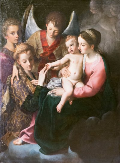Mystic Wedding of St Catherine by Annibale Carracci