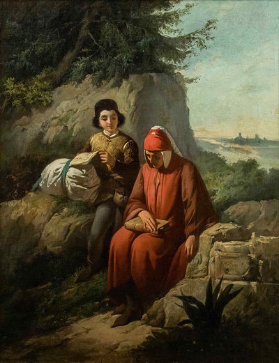 Dante in exile by Annibale Gatti