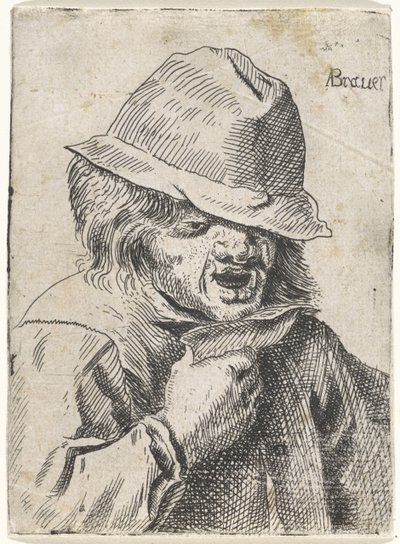 Farmer with a Drinking Cup in His Hand by Anonymous