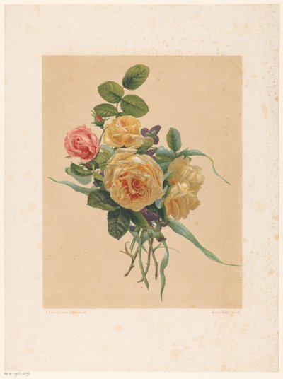 Forest of roses and violets by Anonymous