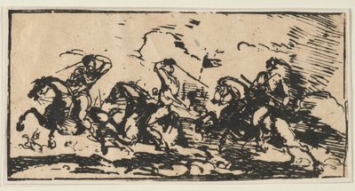 Cavalry Battle by Anonymous