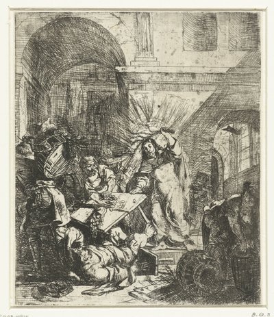 Christ Driving the Money Changers from the Temple by Anonymous