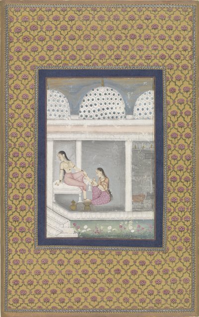 Lady at Toilet by Anonymous