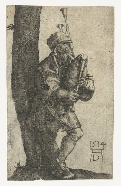 The Bagpipe Player by Anonymous