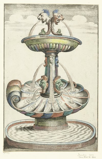 Three Basins Above Each Other by Anonymous