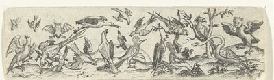 Frieze with Birds, Including Goose and Bat by Anonymous