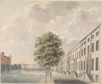 View of the Herengracht at the Spiegelstraat by Anonymous