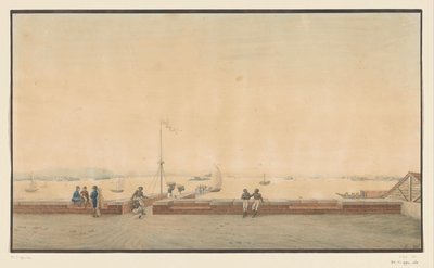 View of a Bay from a Pier by Anonymous