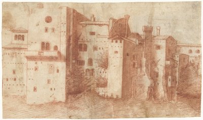Group of Houses in a City by Anonymous