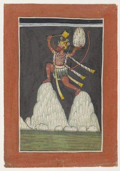 Hanuman Jumping on Mountain Tops by Anonymous