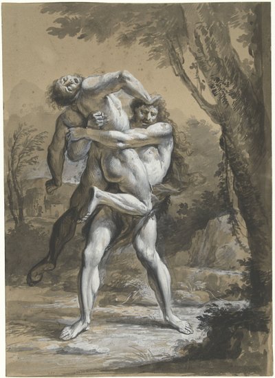 Hercules and Antaeus by Anonymous