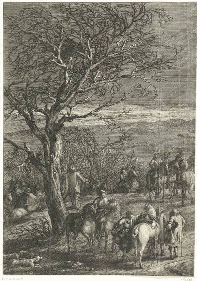The French Army before Ypres (left panel), 1678 by Anonymous