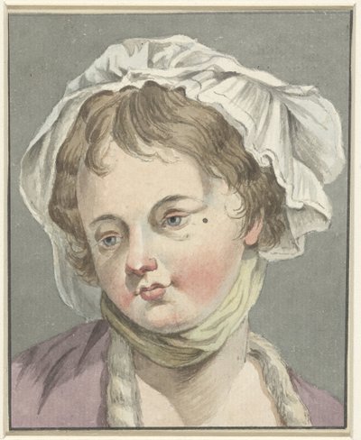 Head of a Girl with a Cap by Anonymous