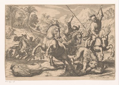 Lion Hunt by Anonymous