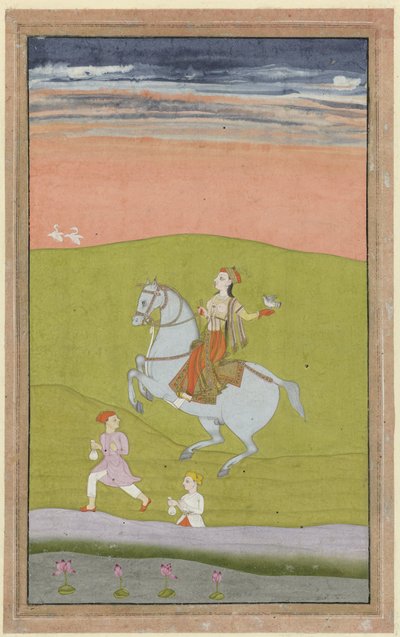 Queen Chand Bibi on Horseback by Anonymous