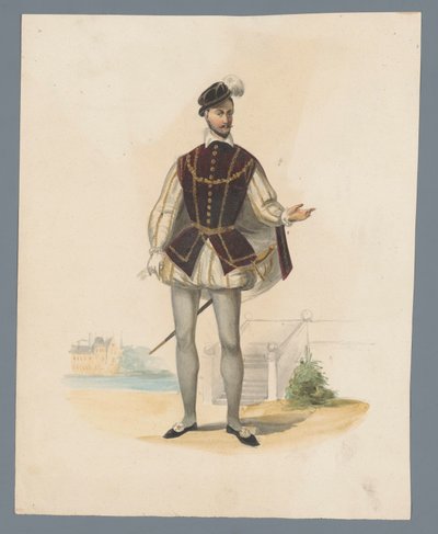 Costume Print of a Nobleman by Anonymous