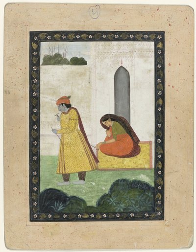 Krishna Leaves Radha by Anonymous