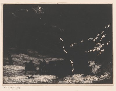 Landscape with Riders by Anonymous