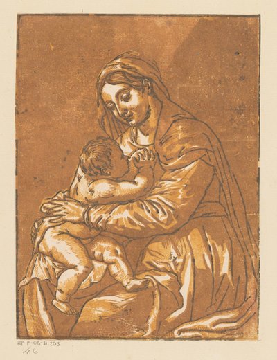 Mary with Child by Anonymous