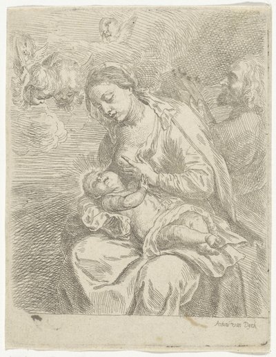 Mary Nursing the Christ Child by Anonymous