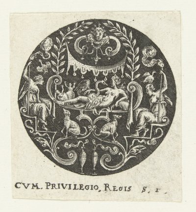 Medallion with Leda by Anonymous
