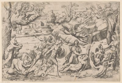 Mythological Scene with a Sleeping Woman by Anonymous